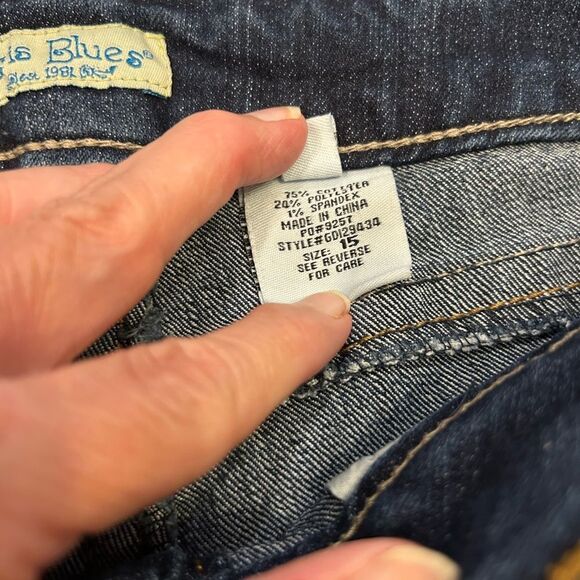 Women's Dark Blue Jeans Paris Blues size 15 - Picture 5 of 9